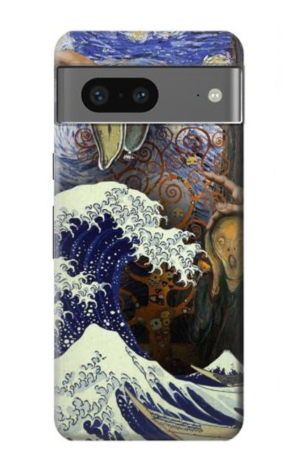 S3851 World of Art Van Gogh Hokusai Da Vinci Case For Google Pixel 7a