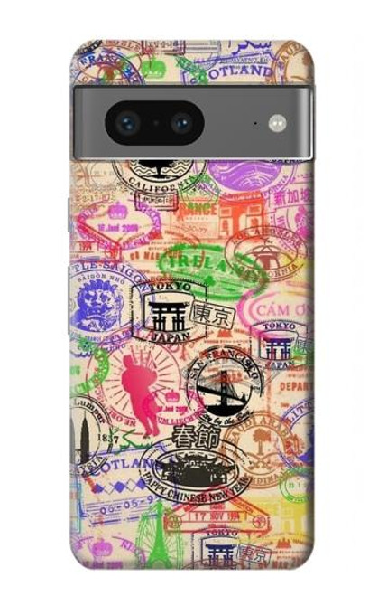 S3904 Travel Stamps Case For Google Pixel 7a