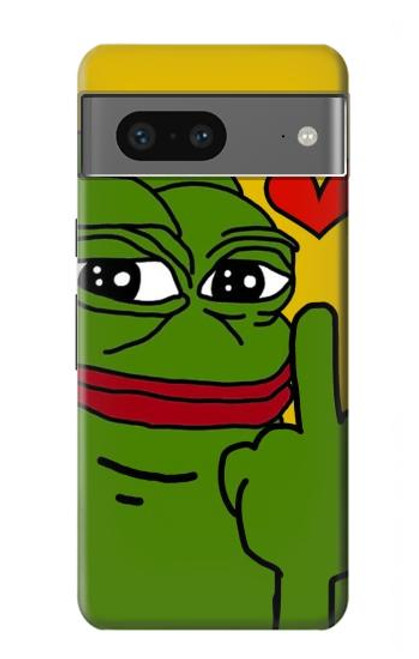 S3945 Pepe Love Middle Finger Case For Google Pixel 7a