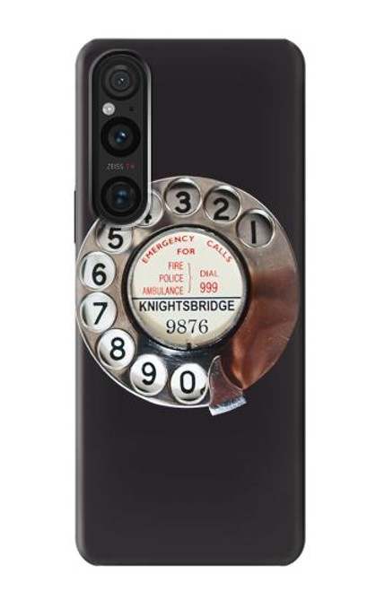S0059 Retro Rotary Phone Dial On Case For Sony Xperia 1 V