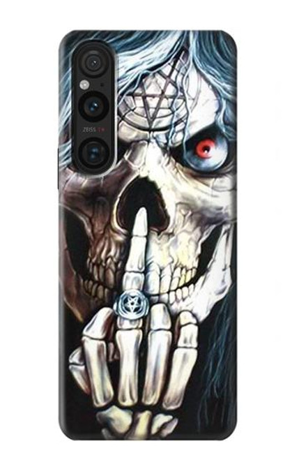 S0222 Skull Pentagram Case For Sony Xperia 1 V