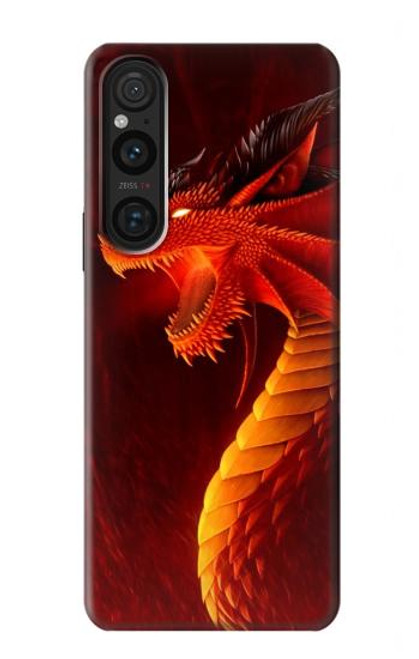 S0526 Red Dragon Case For Sony Xperia 1 V