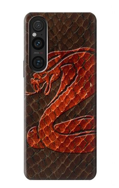 S0663 Cobra Snake Skin Case For Sony Xperia 1 V