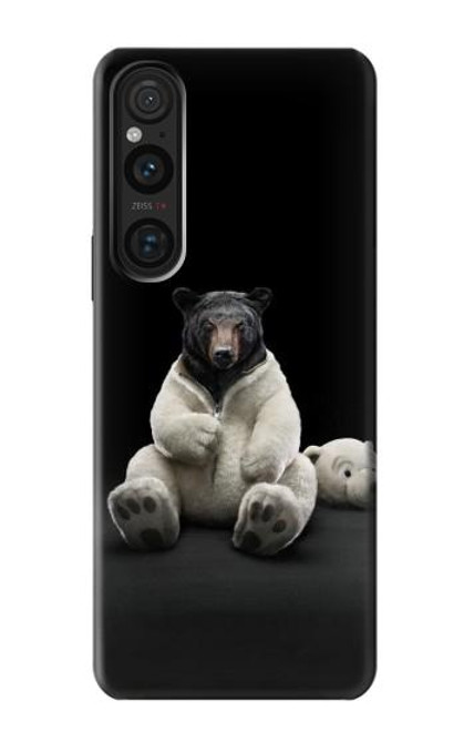 S0878 Black Bear Case For Sony Xperia 1 V