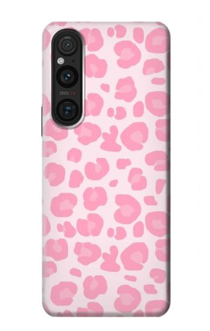 S2213 Pink Leopard Pattern Case For Sony Xperia 1 V