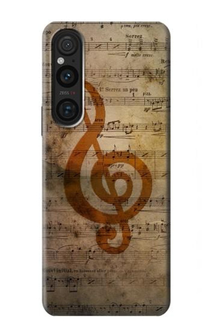S2368 Sheet Music Notes Case For Sony Xperia 1 V