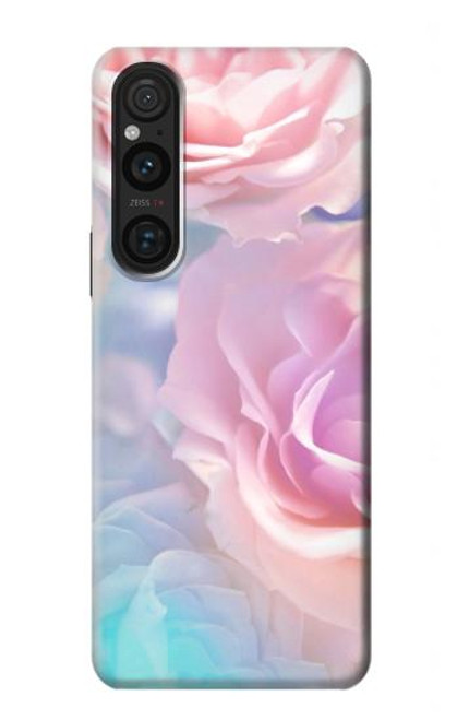 S3050 Vintage Pastel Flowers Case For Sony Xperia 1 V