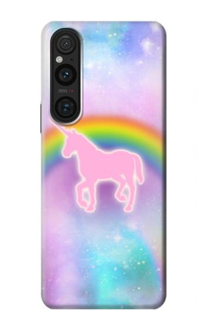S3070 Rainbow Unicorn Pastel Sky Case For Sony Xperia 1 V