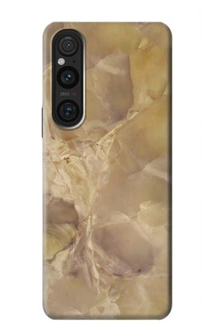 S3240 Yellow Marble Stone Case For Sony Xperia 1 V