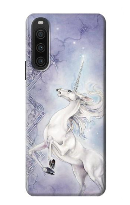 S1134 White Horse Unicorn Case For Sony Xperia 10 V