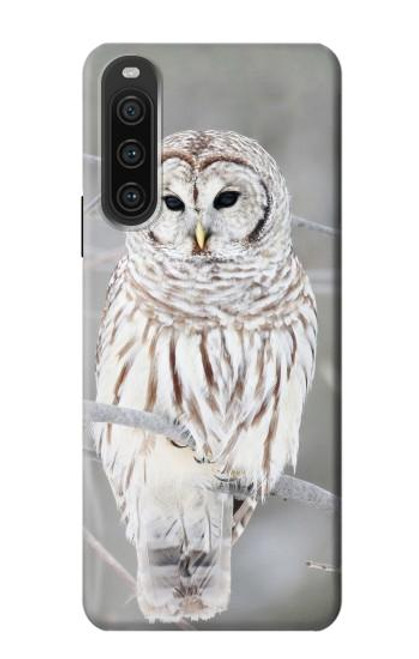 S1566 Snowy Owl White Owl Case For Sony Xperia 10 V