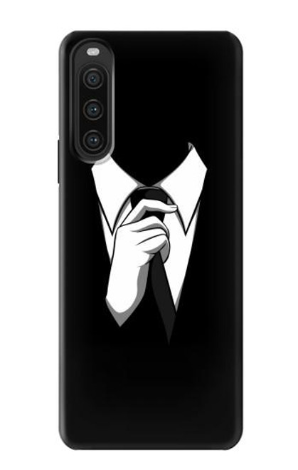 S1591 Anonymous Man in Black Suit Case For Sony Xperia 10 V