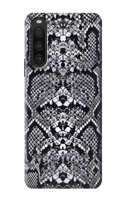 S2855 White Rattle Snake Skin Graphic Printed Case For Sony Xperia 10 V