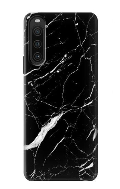 S2895 Black Marble Graphic Printed Case For Sony Xperia 10 V