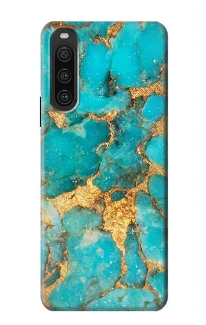S2906 Aqua Turquoise Stone Case For Sony Xperia 10 V