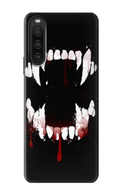 S3527 Vampire Teeth Bloodstain Case For Sony Xperia 10 V