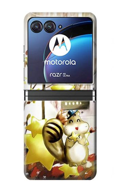 S0109 Cute Squirrel Cartoon Case For Motorola Razr 40 Ultra