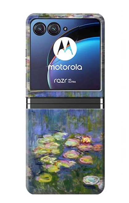 S0997 Claude Monet Water Lilies Case For Motorola Razr 40 Ultra