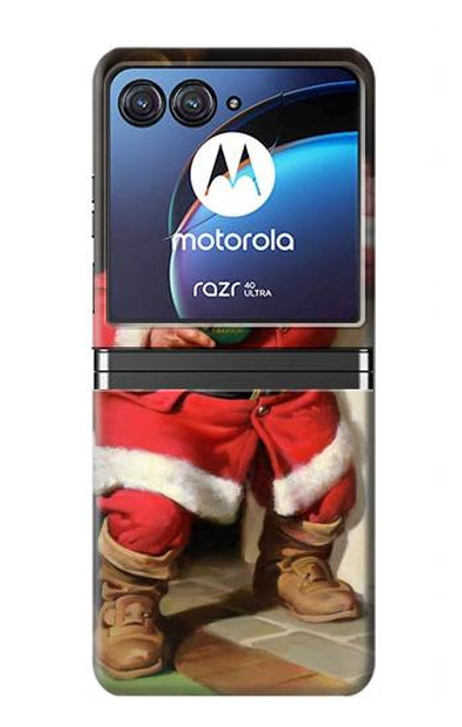 S1417 Santa Claus Merry Xmas Case For Motorola Razr 40 Ultra