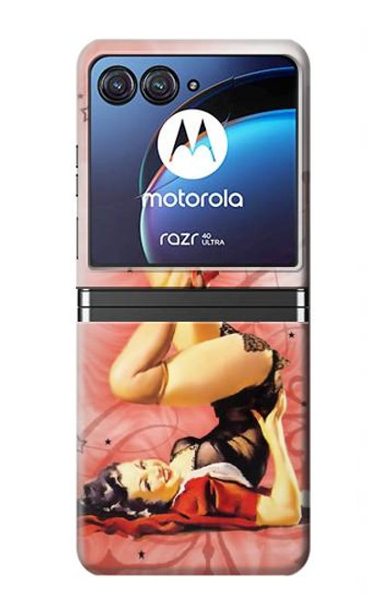 S1669 Pinup Girl Vintage Case For Motorola Razr 40 Ultra
