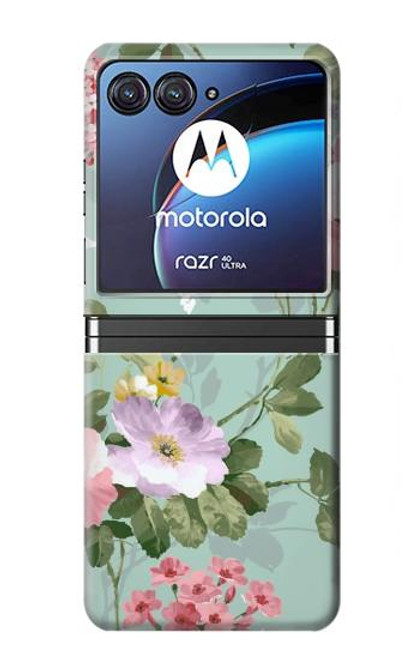 S2178 Flower Floral Art Painting Case For Motorola Razr 40 Ultra