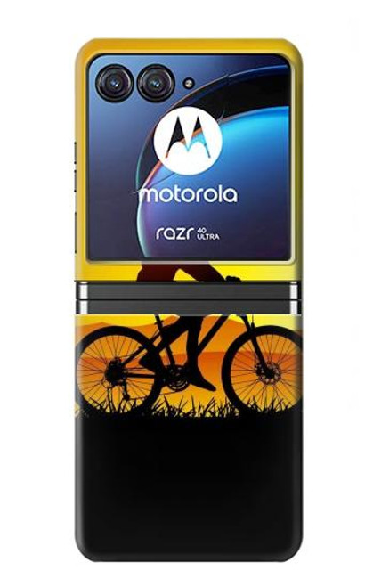 S2385 Bicycle Bike Sunset Case For Motorola Razr 40 Ultra