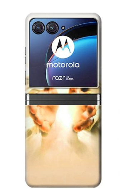 S2546 Hand of God Heaven Case For Motorola Razr 40 Ultra