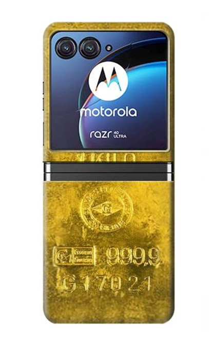 S2618 One Kilo Gold Bar Case For Motorola Razr 40 Ultra