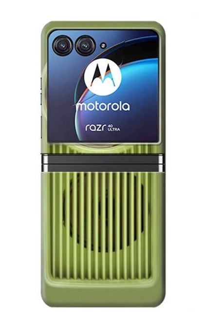 S2656 Vintage Bakelite Radio Green Case For Motorola Razr 40 Ultra