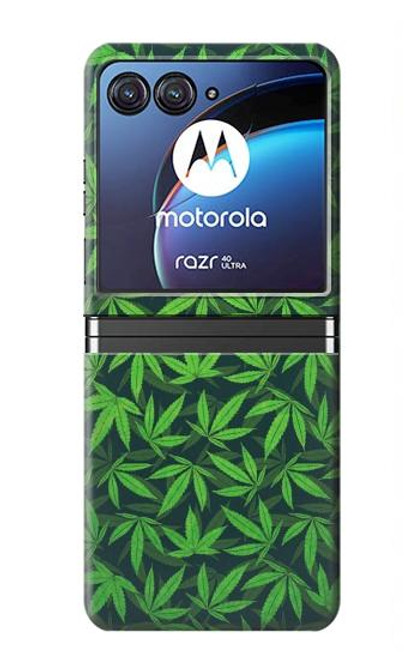 S2666 Marijuana Pattern Case For Motorola Razr 40 Ultra