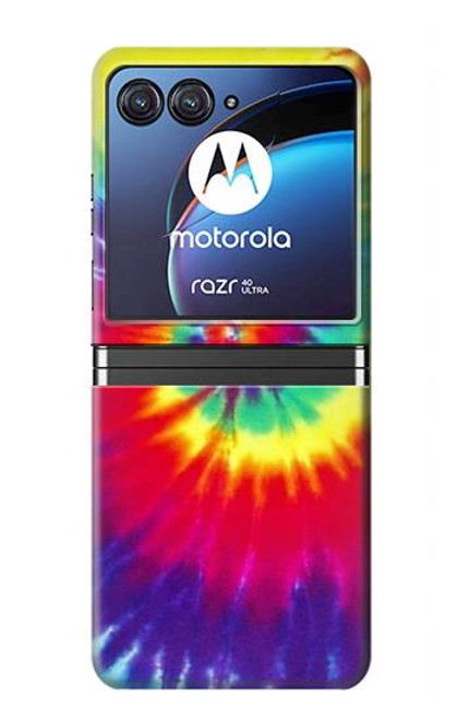 S2884 Tie Dye Swirl Color Case For Motorola Razr 40 Ultra