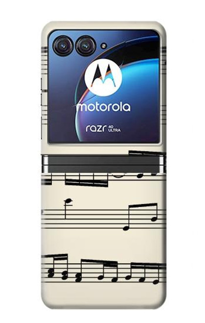 S3082 Music Sheet Case For Motorola Razr 40 Ultra