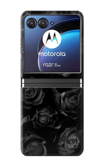 S3153 Black Roses Case For Motorola Razr 40 Ultra