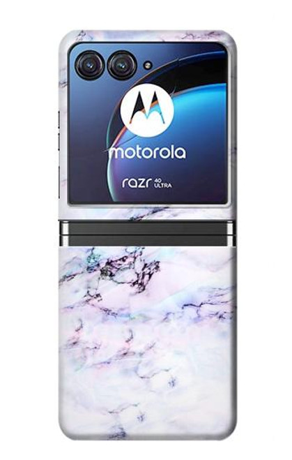 S3215 Seamless Pink Marble Case For Motorola Razr 40 Ultra