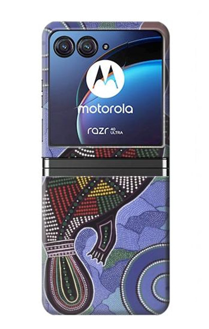 S3387 Platypus Australian Aboriginal Art Case For Motorola Razr 40 Ultra