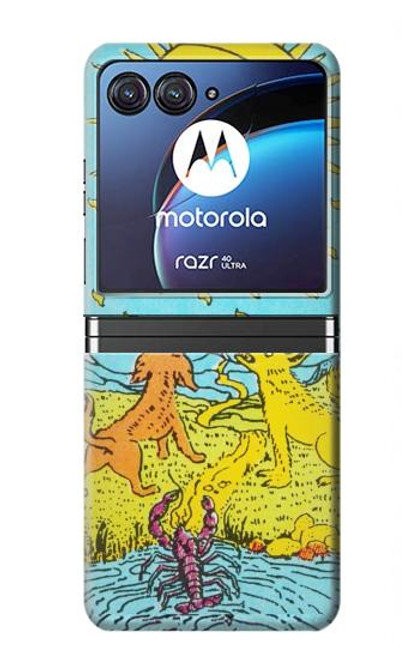 S3435 Tarot Card Moon Case For Motorola Razr 40 Ultra