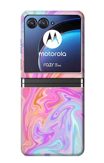 S3444 Digital Art Colorful Liquid Case For Motorola Razr 40 Ultra
