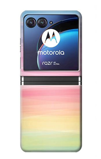 S3507 Colorful Rainbow Pastel Case For Motorola Razr 40 Ultra