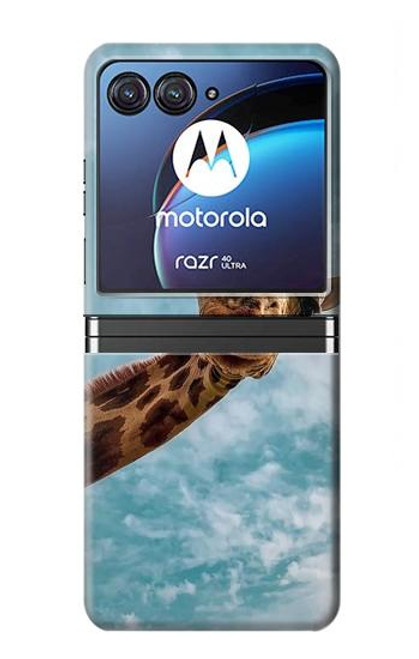 S3680 Cute Smile Giraffe Case For Motorola Razr 40 Ultra