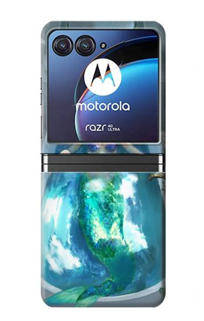S3911 Cute Little Mermaid Aqua Spa Case For Motorola Razr 40 Ultra