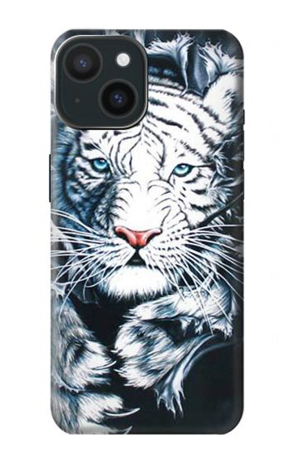 S0265 White Tiger Case For iPhone 15