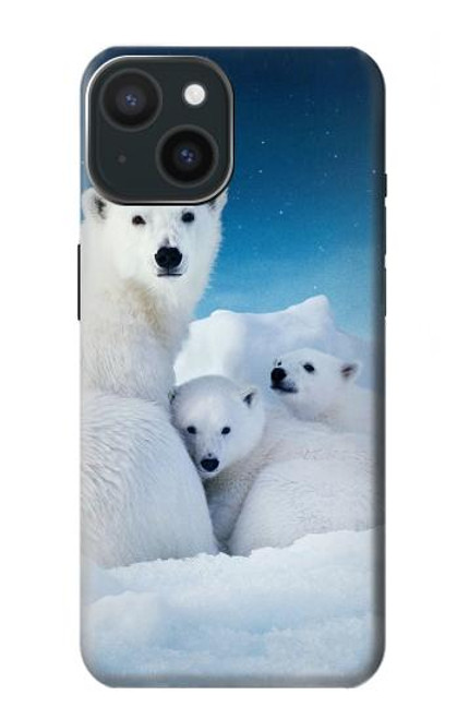 S0285 Polar Bear Family Arctic Case For iPhone 15