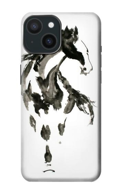 S1031 Horse Paintbrush Case For iPhone 15