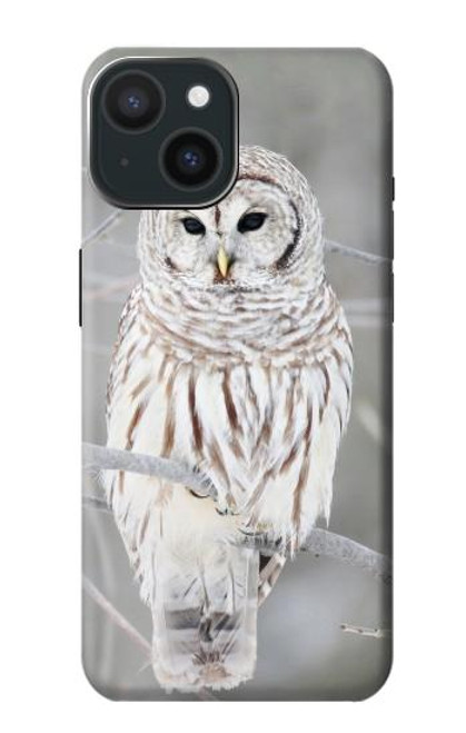 S1566 Snowy Owl White Owl Case For iPhone 15