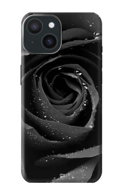 S1598 Black Rose Case For iPhone 15