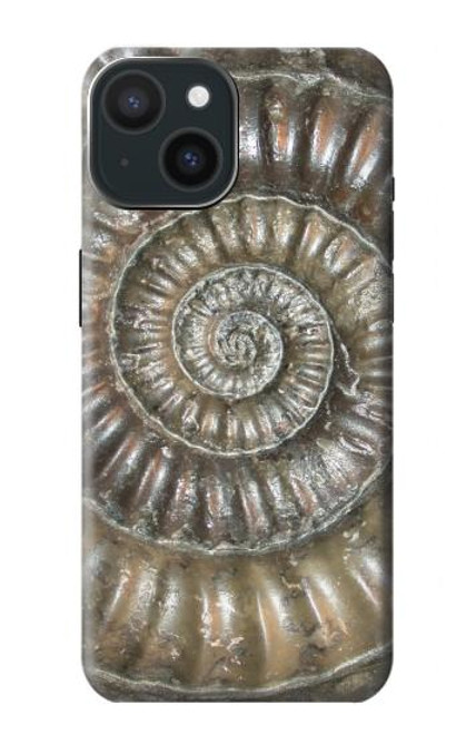 S1788 Ammonite Fossil Case For iPhone 15