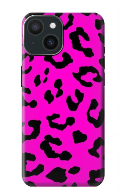 S1850 Pink Leopard Pattern Case For iPhone 15
