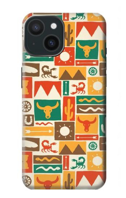 S1873 Western Pattern Case For iPhone 15