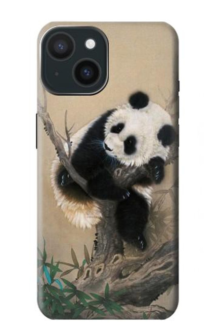 S2210 Panda Fluffy Art Painting Case For iPhone 15