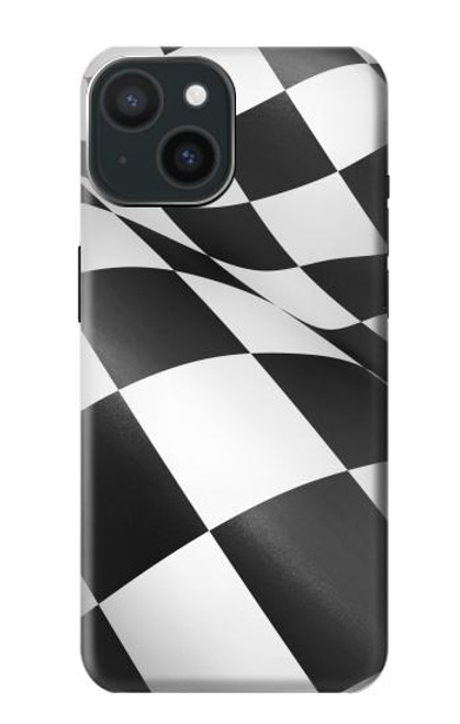 S2408 Checkered Winner Flag Case For iPhone 15